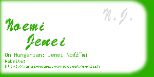 noemi jenei business card